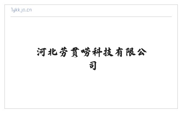 河北劳贯唠科技有限公司 缩略图